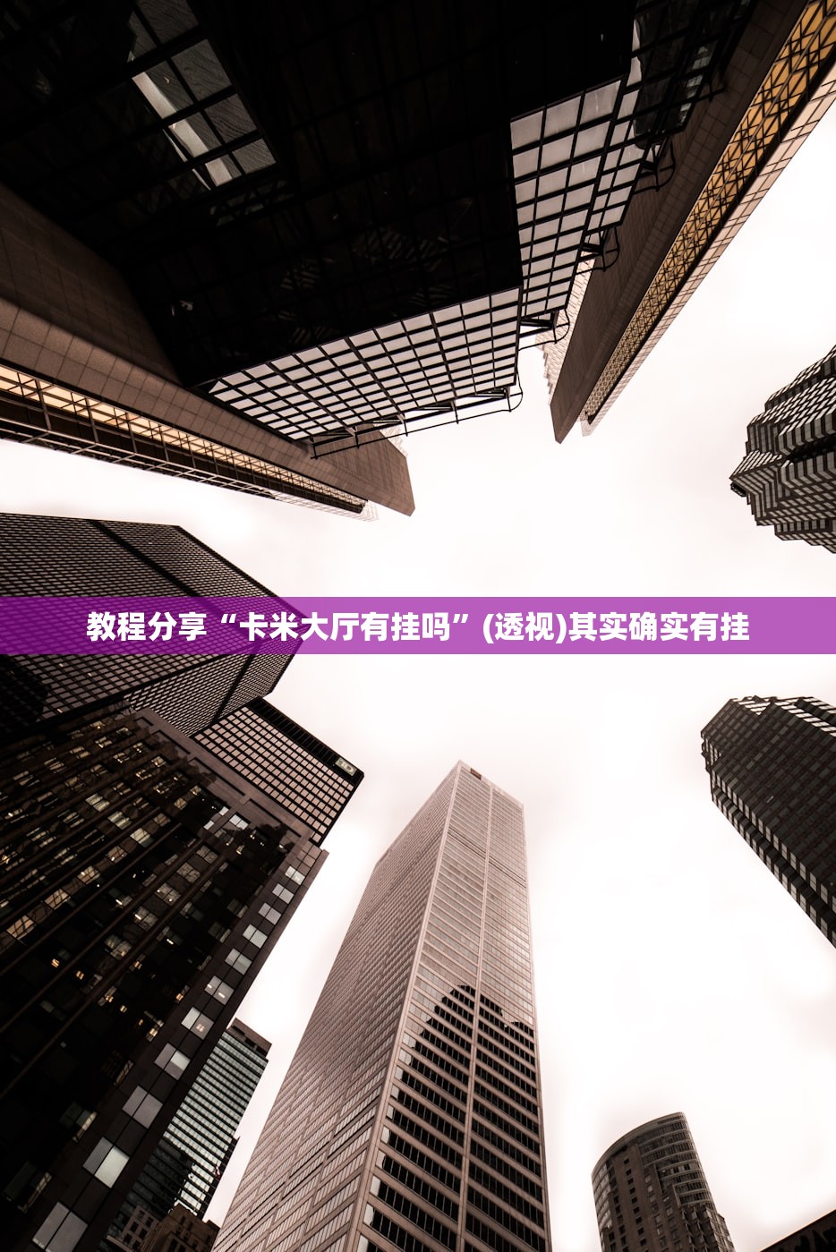 教程分享“卡米大厅有挂吗”(透视)其实确实有挂
