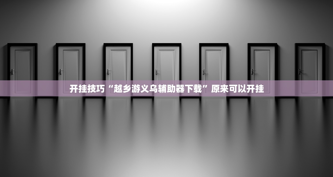 开挂技巧“越乡游义乌辅助器下载”原来可以开挂