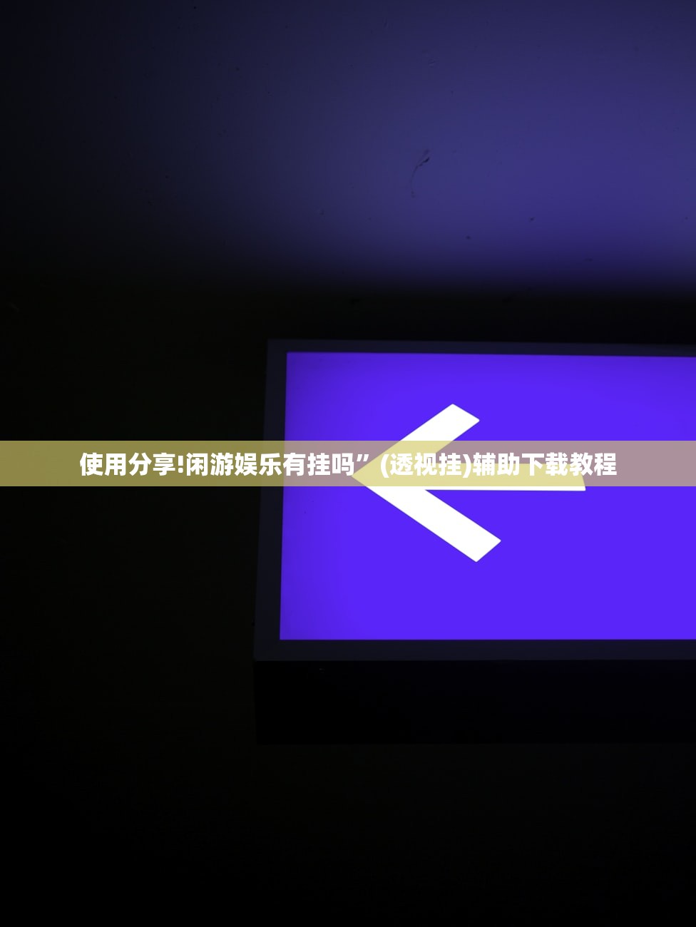 使用分享!闲游娱乐有挂吗”(透视挂)辅助下载教程